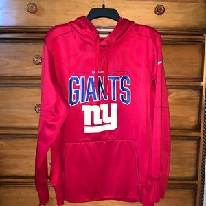 New York Giants Nike Dry Fit hoodie Red Large